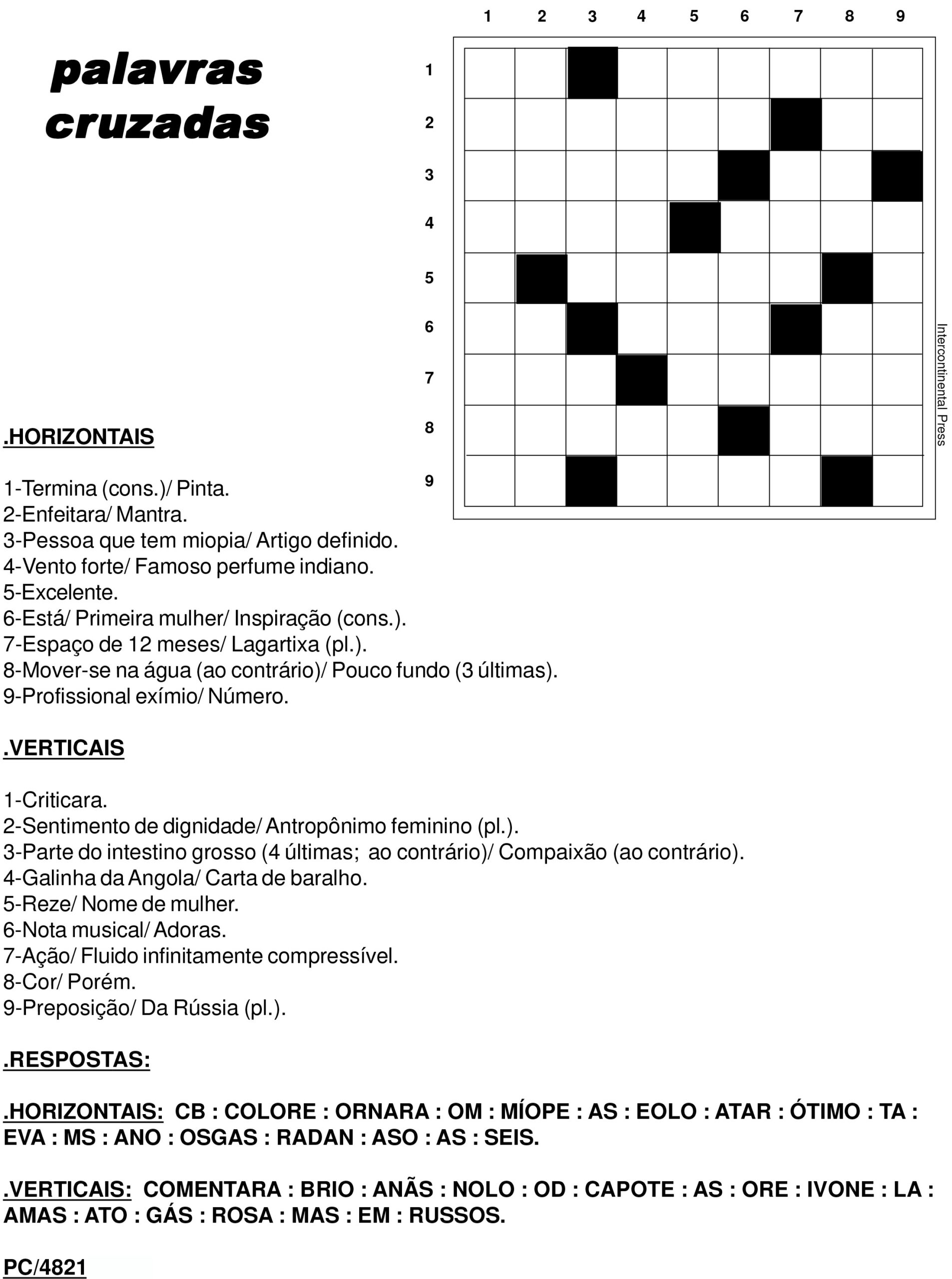 Jogo de Sudoku Para Imprimir Com Resposta.